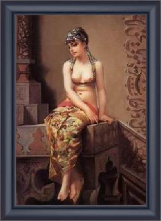 framed  unknow artist Arab or Arabic people and life. Orientalism oil paintings  237, Ta3139-1